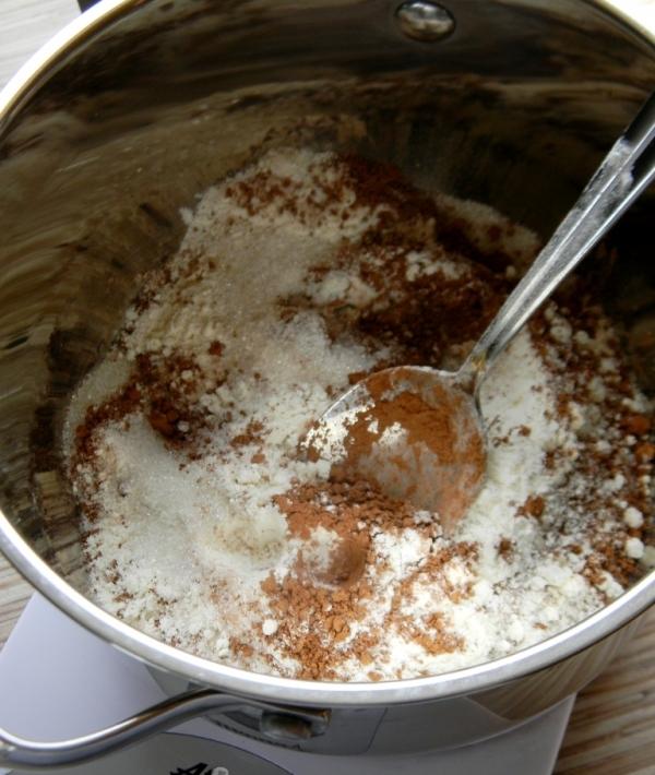 Dessert chocolate cream + scones, recipe with photo