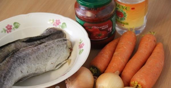 Pollock under marinade - recipe with photo. How to cook pollock under a marinade of tomato paste, carrots and onions?
