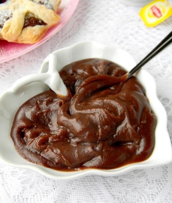 Dessert chocolate cream + scones, recipe with photo
