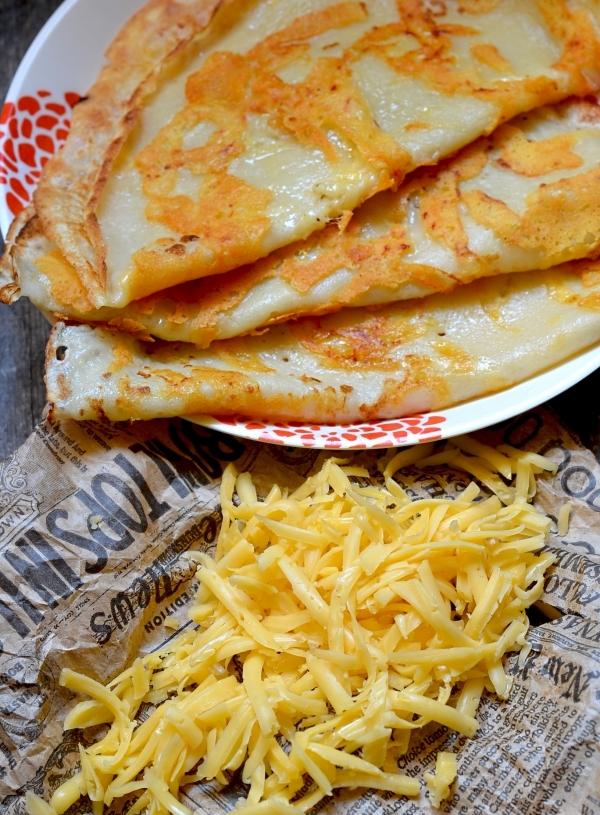 Pancakes with cheese crust - step by step recipe