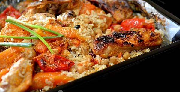 Rice with vegetables and chicken - recipe with photo