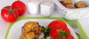 Nest egg cutlets with mushrooms and cheese - step by step recipe