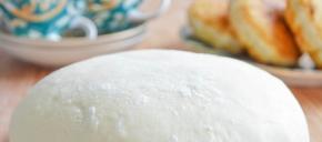 Kefir dough for belyash - recipe with photo step by step